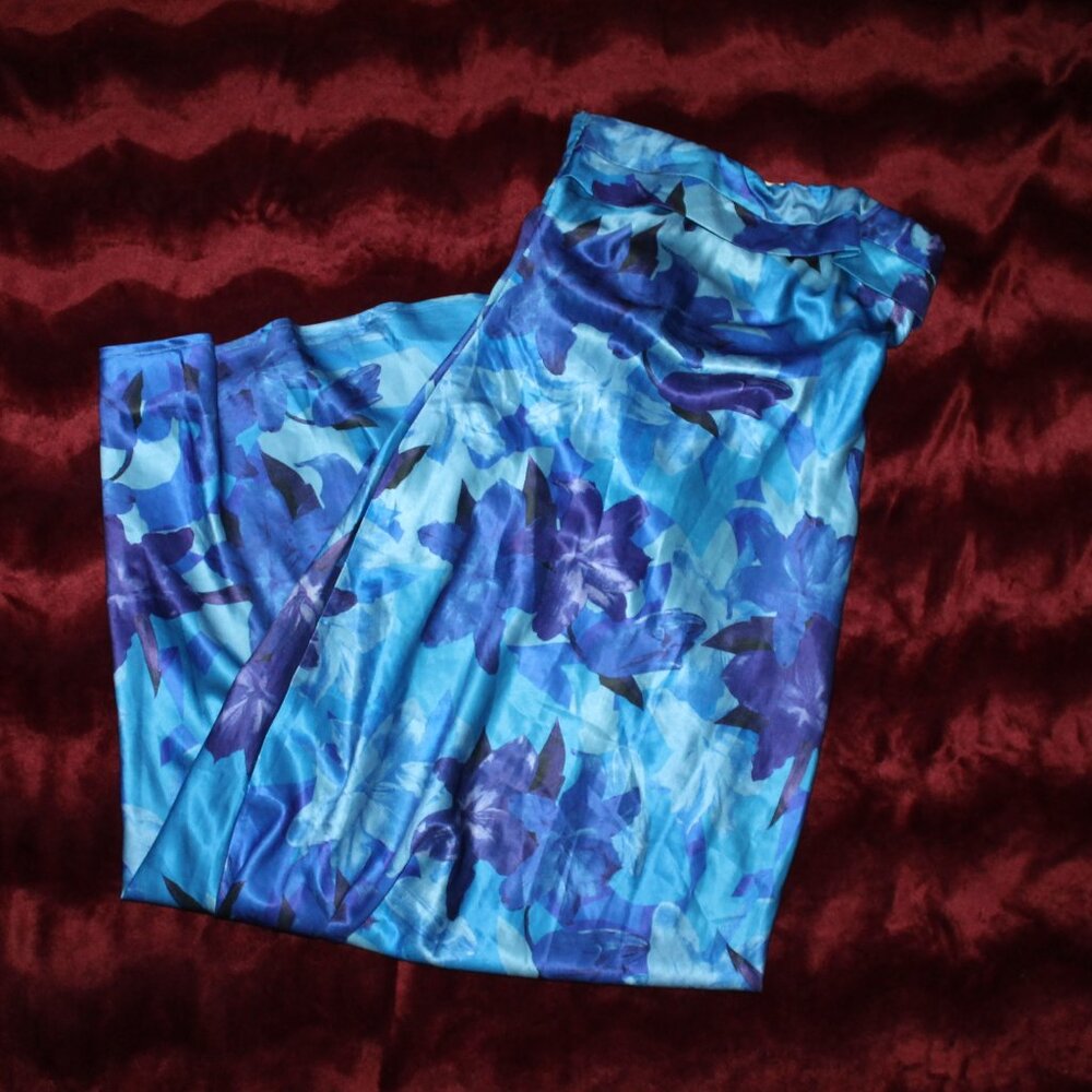 Hello molly blue flower strapless dress